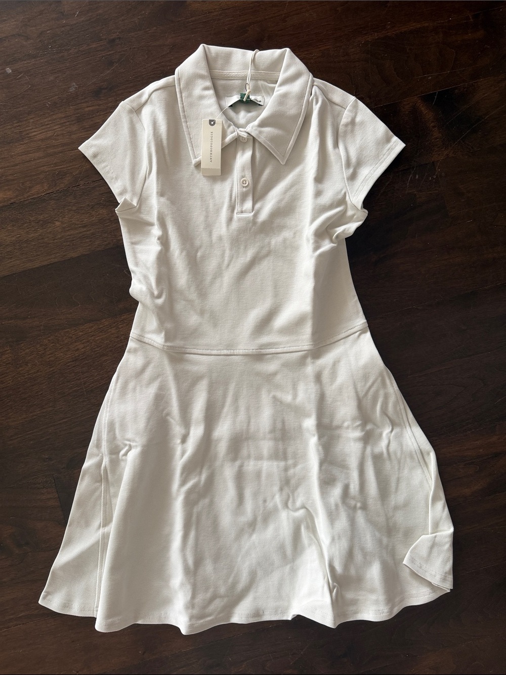 Caddie Girl Polo Mini Dress in Cream